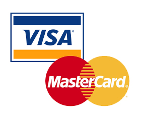 Visa/Mastercard (Credit, Debit)